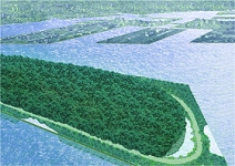 「海の森」完成イメージ図 （東京都のホームページから）